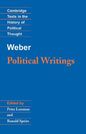 Weber: Political Writings de Max Weber