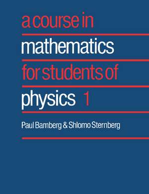 A Course in Mathematics for Students of Physics: Volume 1 de Paul Bamberg