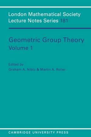 Geometric Group Theory: Volume 1 de Graham A. Niblo