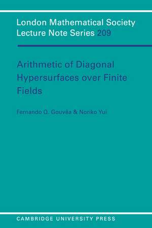 Arithmetic of Diagonal Hypersurfaces over Finite Fields de Fernando Q. Gouvêa