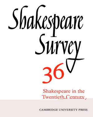 Shakespeare Survey de Stanley Wells