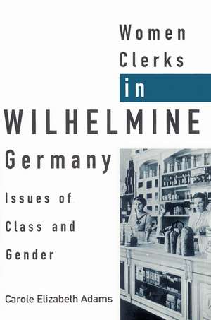 Women Clerks in Wilhelmine Germany: Issues of Class and Gender de Carole Elizabeth Adams