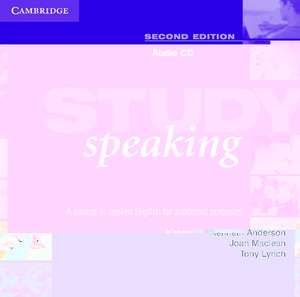 Study Speaking Audio CD: A Course in Spoken English for Academic Purposes de Kenneth Anderson