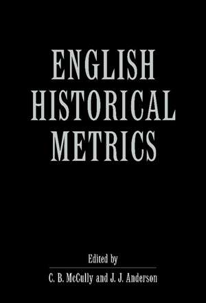 English Historical Metrics de C. B. McCully