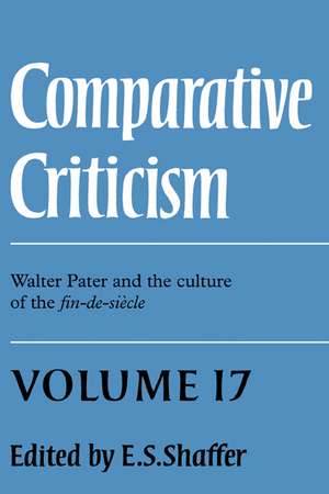 Comparative Criticism de E. S. Shaffer