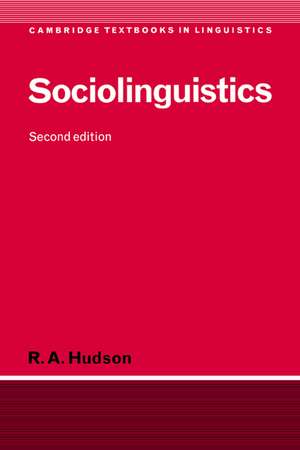 Sociolinguistics de R. A. Hudson