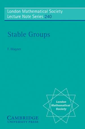 Stable Groups de F. Wagner