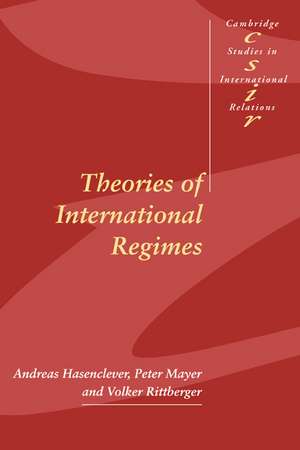 Theories of International Regimes de Andreas Hasenclever