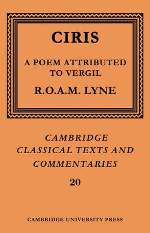 Ciris: A Poem Attributed to Vergil de Ciris