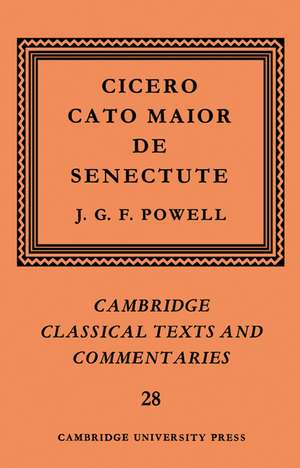 Cicero: Cato Maior de Senectute de Marcus Tullius Cicero