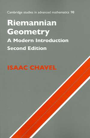 Riemannian Geometry: A Modern Introduction de Isaac Chavel