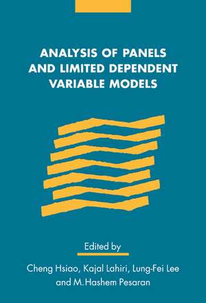 Analysis of Panels and Limited Dependent Variable Models de Cheng Hsiao