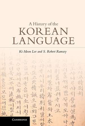 A History of the Korean Language de Ki-Moon Lee