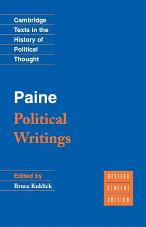 Paine: Political Writings de Thomas Paine