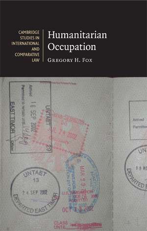 Humanitarian Occupation de Gregory H . Fox