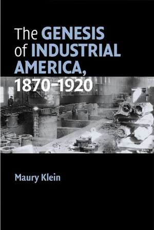 The Genesis of Industrial America, 1870–1920 de Maury Klein