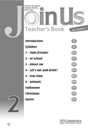 Join Us for English 2 Teacher's Book Czech Edition de Günter Gerngross