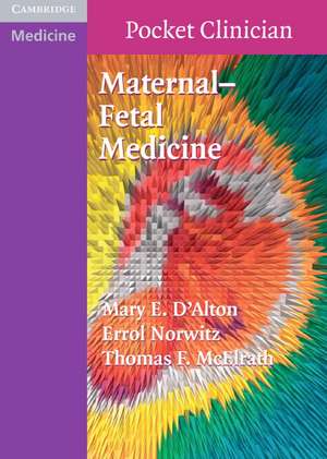 Maternal-Fetal Medicine de Mary E. D'Alton