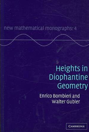 Heights in Diophantine Geometry de Enrico Bombieri