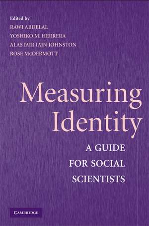 Measuring Identity: A Guide for Social Scientists de Rawi Abdelal