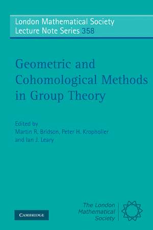 Geometric and Cohomological Methods in Group Theory de Martin R. Bridson