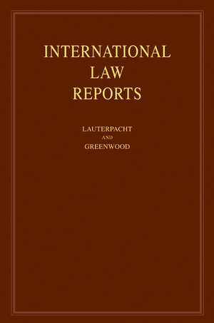 International Law Reports: Volume 137 de Elihu Lauterpacht