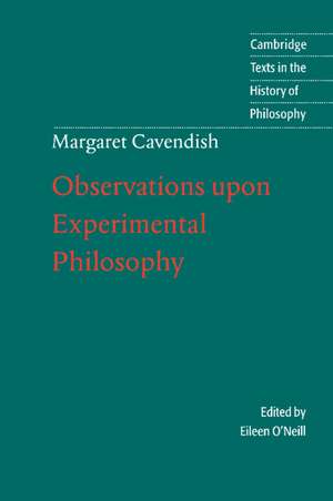 Observations Upon Experimental Philosophy de Margaret Cavendish