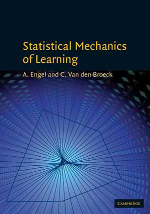 Statistical Mechanics of Learning de A. Engel