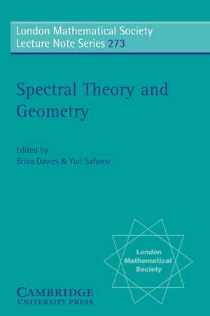 Spectral Theory and Geometry de E. Brian Davies