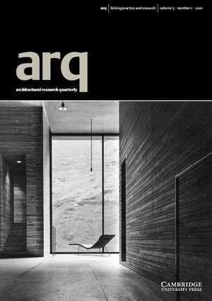 arq: Architectural Research Quarterly: Volume 5, Part 1 de Peter Carolin