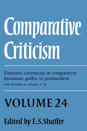 Comparative Criticism de E. S. Shaffer
