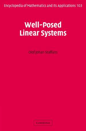 Well-Posed Linear Systems de Olof Staffans