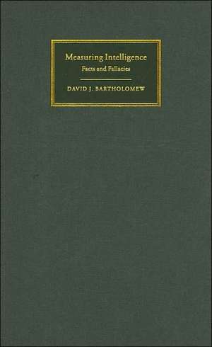 Measuring Intelligence de David J Bartholomew