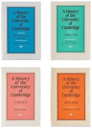 A History of the University of Cambridge 4 Volume Hardback Set de Damian Riehl Leader