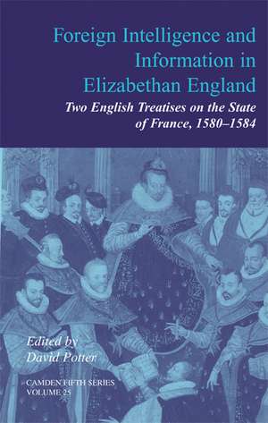 Foreign Intelligence and Information in Elizabethan England: Volume 25: Two English Treatises on the State of France, 1580–1584 de David Potter