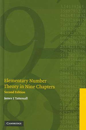 Elementary Number Theory in Nine Chapters de James J. Tattersall