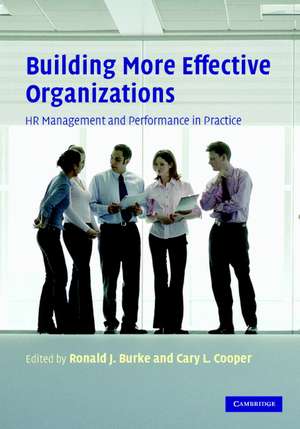 Building More Effective Organizations: HR Management and Performance in Practice de Ronald J. Burke