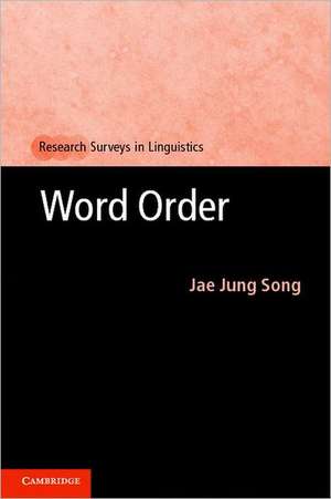 Word Order de Jae Jung Song