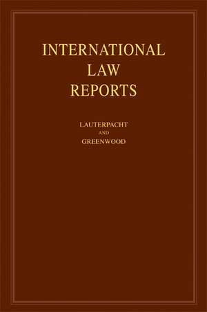 International Law Reports: Volume 135 de Elihu Lauterpacht CBE QC