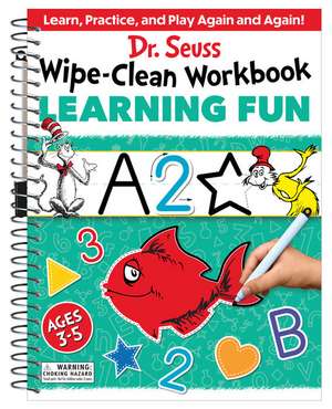 Dr. Seuss Wipe-Clean Workbook: Learning Fun de Dr. Seuss