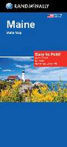 Rand McNally Easy to Fold: Maine State Laminated Map de Rand Mcnally