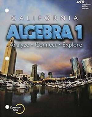 Holt McDougal Algebra 1 California de Houghton Mifflin Harcourt