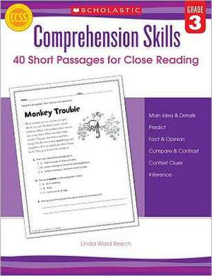 Comprehension Skills: Grade 3 de Linda Beech