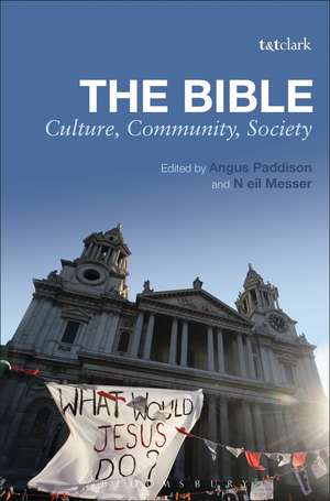 The Bible: Culture, Community, Society de Dr Angus Paddison