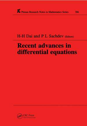 Recent Advances in Differential Equations de H-H Dai