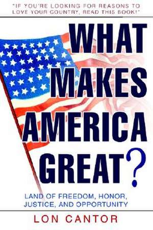 What Makes America Great? de Lon Cantor