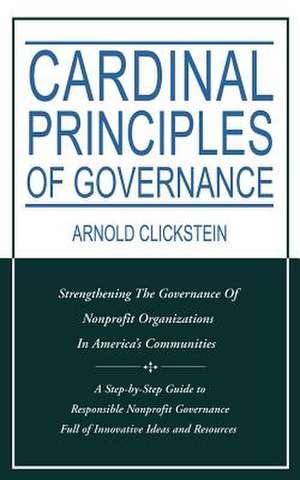 Cardinal Principles of Governance de Arnold Clickstein