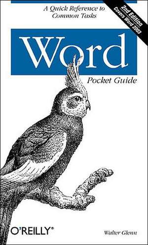 Word Pocket Guide 2e de Walter Glenn