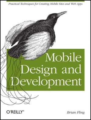 Mobile Design and Development de Brian Fling