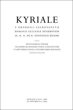 Kyriale Romanum (1961) de Roman Rite